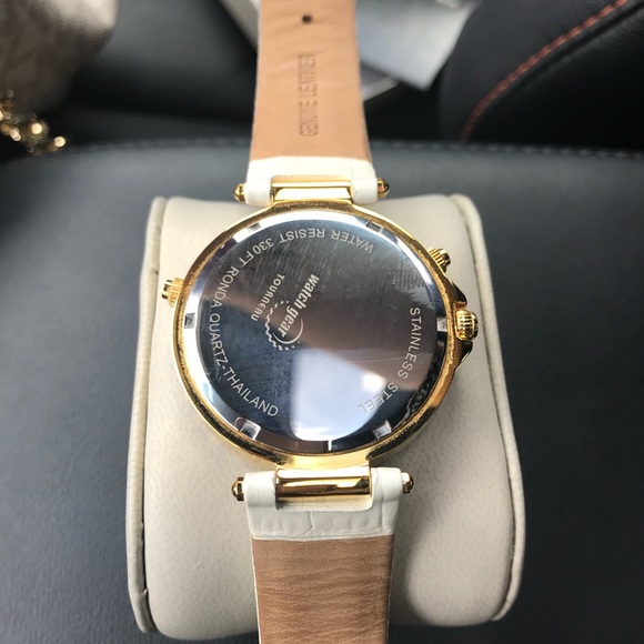 Torneau  Ladies Gold Tone Crystal Watch
